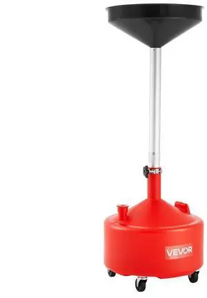 VEVOR Waste Oil Drain Tank 8 Gallon Industrial Fluid Drain Tank with Funnel