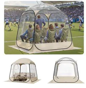 VEVOR Pop up Sports Tent 72x72 in Outdoor Clear Bubble Tent Weather Proof Pod