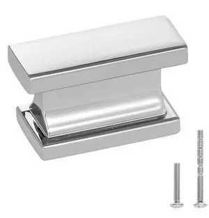 VEVOR Cabinet Knobs Drawer Kitchen Pulls 10 Pack 1.42 in Rectangular Zinc Alloy