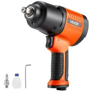 VEVOR Air Impact Wrench 1/2" Drive Pneumatic Impact Gun Up to 1100ft-lbs 4-Speed