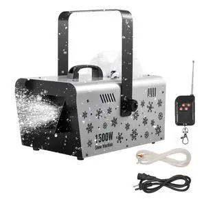 VEVOR Handheld Hanging Snow Machine 1500W Remote Control Snow Maker Wireless