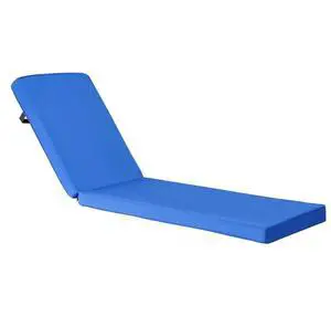 VEVOR Outdoor Chaise Lounge Chair Cushion with Ties 72 x 21 in Waterproof Thick