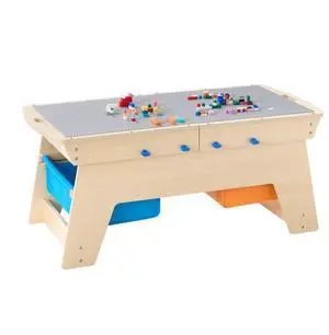 VEVOR Kids Activity Table Multi-Purpose Activity Play Table with 200 Blocks