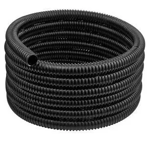 VEVOR 21 ft Corrugated Pond Tubing 1 in ID Flexible PVC Hose Drain Pipe 1 Pcs