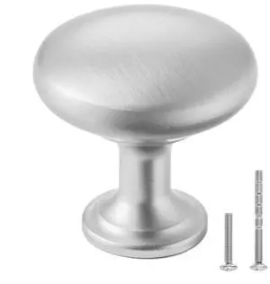 VEVOR Cabinet Knobs Drawer Kitchen Pulls 25 Pack 1.1 in Mushroom Knob Zinc Alloy