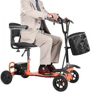 VEVOR 4-Wheel Folding Mobility Scooter Electric Mobility Scooter 265lbs Capacity