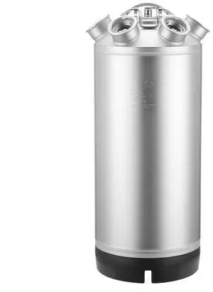 VEVOR Cleaning Keg 5 Gallon Beer Lines Cleaner with 4 D Couplers & Rubber Base