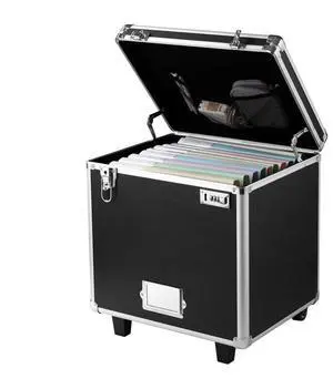 VEVOR Rolling File Storage Box Locking Mobile Business Case with Handle