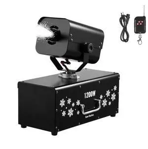 VEVOR Oscillating Snow Machine 1200W Wireless Remote Fake Snow Maker for Party