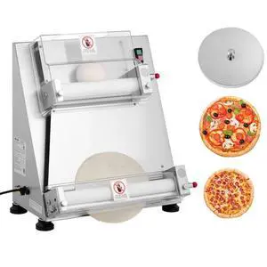 16 Inch Pizza Dough Roller Sheeter Semi-automatic Commercial Dough Press 390W 16 Inch Pizza Dough Roller Sheeter Semi-automatic Commercial Dough Press 390W