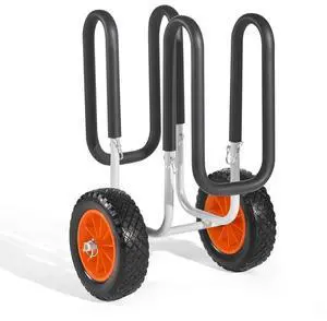 Kayak Cart 150 lbs Stand Up Paddle Board Trolley with 10 in Rubber Tires