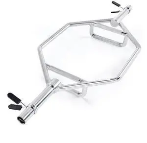 Trap Bar Hex Bar Barbell Weightlifting for Squat Shrug Deadlift 2in Knurled Grip