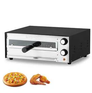 VEVOR Electric Countertop Pizza Oven 12-Inch 1450W Adjustable Temp 77 to 572°F