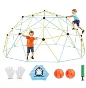 VEVOR Climbing Dome 10FT Geometric Dome Climber 1000LBS Loading Kids Jungle Gym