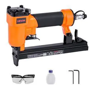 VEVOR Pneumatic Staple Gun 22 Gauge for 71 Series Fine Wire Staples 3/8" Crown