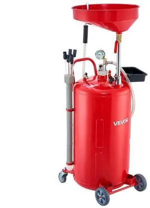 VEVOR Waste Oil Drain Tank 21 Gallon Air Operated Portable Oil Drainer