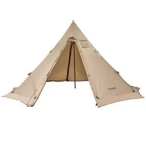 VEVOR Tipi Hot Tent with Stove Jack Waterproof Portable for 4-6 Persons Camping