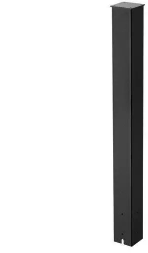 VEVOR Mailbox Post In-Ground Steel Mailbox Post Kit 43x4x4 in Rustproof Black