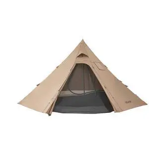 VEVOR Camping Tipi Hot Tent with Stove Jack & Inner Tent 4 Persons Lightweight