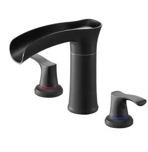 VEVOR Roman Tub Faucet 3 Hole Waterfall Bathtub Faucet Zinc Alloy 2 Handles