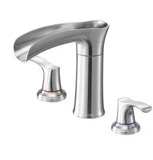 VEVOR Roman Tub Faucet 3 Hole Roman Tub Faucets Deck Mount Zinc Alloy Silver