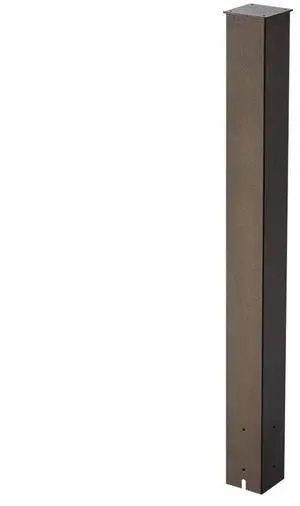 VEVOR Mailbox Post In-Ground Steel Mailbox Post Kit 43x4x4 in Rustproof Bronze