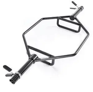 Trap Bar Hex Bar Barbell Weightlifting for Squat Shrug Deadlift 2in Knurled Grip