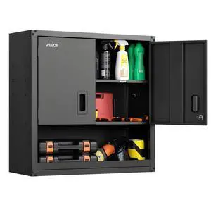 VEVOR Metal Wall Cabinet 30 inch Garage Wall Cabinet with Adjustable Shelf