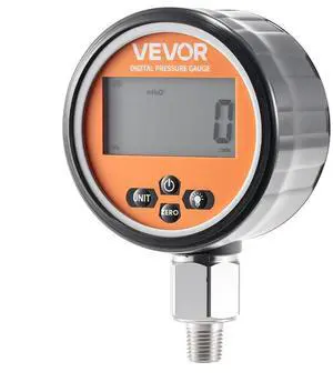 VEVOR Digital Hydraulic Pressure Gauge 10000 PSI/700 Bar 1/4-NPT for Excavator