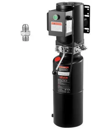 VEVOR Hydraulic Pump Power Unit AC 220V 10 Quart Single Acting Hydraulic Unit