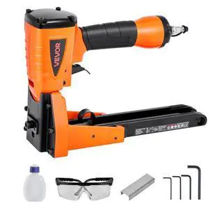 VEVOR Pneumatic Carton Closing Stapler 13 Gauge Air Staple Gun for 1-3/8" Crown