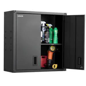 VEVOR Metal Wall Cabinet 30 inch Wall Mounted Cabinet with Adjustable Shelf