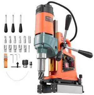 VEVOR Magnetic Drill Press Mag Drill Press 1400 W 0-750 RPM with 11 Core Bits
