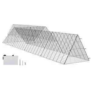 VEVOR Chicken Tunnels, 287 x 78.7 x 24.2 inch(LxWxH) Chicken Tunnels for Yard, Portable Chicken Tunnels for Outside with Corner Frames, 2 Sets, Suitable for Chickens, Ducks, Rabbits