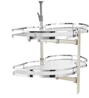 2 Tier Swing Right Blind Corner Cabinet Pull Out Soft Close Kitchen Organizer