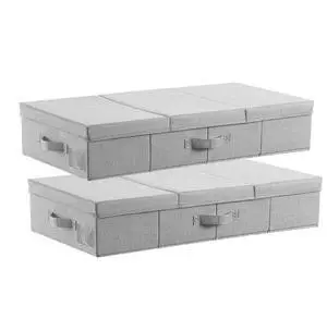 Under Bed Storage 48L Foldable Underbed Box for Household Organization 2 Pack