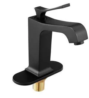 VEVOR Single Handle Sink Faucet Matte Black Finish Faucet Kitchen Sink