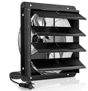 VEVOR 18 in Shutter Exhaust Fan with Speed Controller Wall Mount for Shed