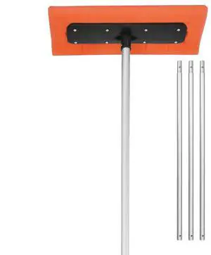 VEVOR 7.3-18.4ft Adjustable Snow Roof Rake 17.7 in Foam Blade Snows Removal Tool