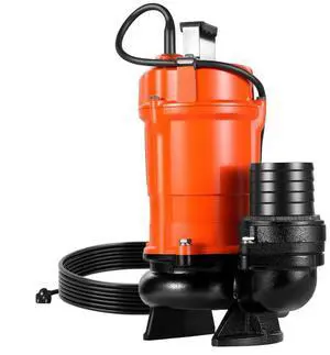 VEVOR 1 HP Submersible Trash Pump Sump Sewage Pump 5000 GPH 40 ft Lift Cast Iron