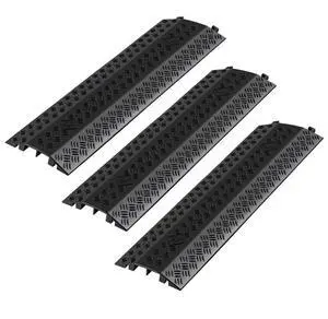 VEVOR Drop Over Cable Cover Heavy Duty Floor Cord Protector Ramp 17500 lbs 3 PCS