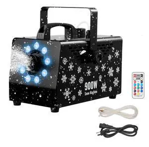 VEVOR Snow Machine 900W Handheld Hanging Fake Snow Maker Wireless Remote Control