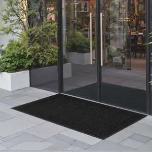 VEVOR Front Door Mat 5 x 3 ft Commercial Floor Mat Stylish Striped Design Grey