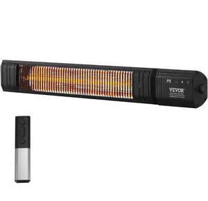 1500W Infrared Heater Electric Space Heater Remote Control 9 Speeds Timer
