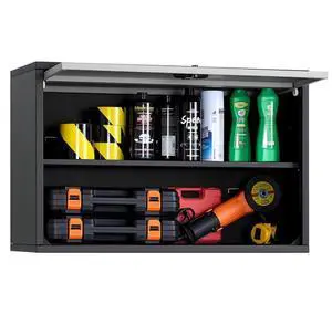 VEVOR Metal Wall Cabinet 240 lbs Load Garage Wall Cabinet with Up-Flip Door