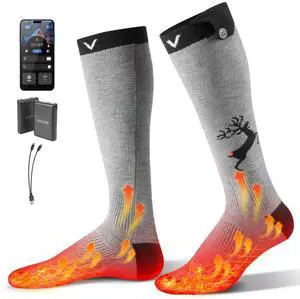 VEVOR Electric Heated Socks 6000mAh Battery Powered Heated Socks for Hunting