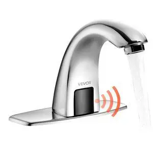 VEVOR Touchless Bathroom Sink Faucet Automatic Motion Sensor 9/16 Chrome Plated