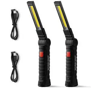 VEVOR Rechargeable LED Work Light 1200mAh Magnetic Flashlight with Magnetic Base