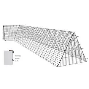VEVOR Chicken Tunnels, 157.5 x 39.4 x 24.2 inch(LxWxH) Chicken Tunnels for Yard, Portable Chicken Tunnels for Outside with Corner Frames, Chicken Coop Run, Suitable for Chickens, Ducks, Rabbits