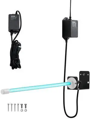 VEVOR HVAC Air Purifier, 25W 17inch, UV UVC Light Coil Cleaner with Magnet in Duct for Ac (Air Conditioning) Duct, Air Scrubber, HVAC UV lights for Ac Systems